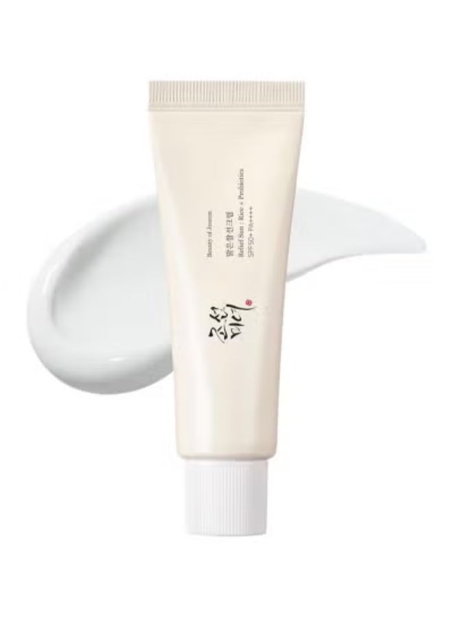 واقي شمس بروبيوتيك من أرز جوسون، عامل حماية من الشمس SPF50+ | قاعدة برايمر ندية، مناسب لجميع أنواع البشرة - Image 1